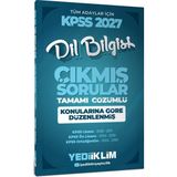 Yediiklim Yayınları Yediiklim 2027 Kpss Tüm Adaylar Için Dil Bilgisi Tamamı Çözümlü Çıkmış Sorular Konularına Göre Düzenlenmiş