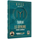 Yediiklim Yayınları Yediiklim KPSS Genel Kültür Tarih 15 Deneme Tamamı Çözümlü