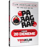 Yediiklim Yayınları Yediiklim KPSS MEB-AGS ALES DGS YKS TYT AYT Paragraf 20 Deneme