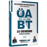 Yediiklim Yayınları Yediiklim Meb Ags Öabt 2026 Ortaöğretim Matematik Öğretmenliği Tamamı Çözümlü 10 Deneme