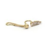 Yedili Baget Altın Tragus Küpe