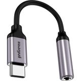 Yediseven Type C To Aux 3.5mm Jack Kulaklık Dönüştürücü Type-C Telefon Tablet Uyumlu Adaptör - Siyah
