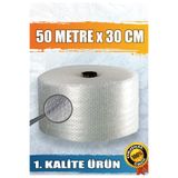 yeditepe osmanlı 30 cm x 50 Metre Ambalaj Poşeti Balonlu Havalı Naylon Patpat Taşıma Taşınma Poşeti Naylonu