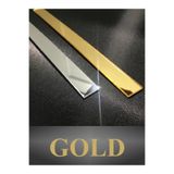 yeditepe osmanlı Dekoratif Şerit Ayna Pleksi Duvar Süsü 2 cm x 100cm ( Yapışkanlı ) - Gold (Altın) Renk - 1 Metre