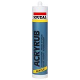 YEDİTEPEOSMANLI Soudal Acryrub Beyaz Silikonize Mastik 500 gr Antibakteriyel Özellikli Elastik Dolgu