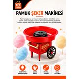YEF SHOP Ev Tipi Pamuk Şeker Makinesi Kırmızı