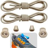 Yefer Store Akıllı Bağcık, Pratik Lastikli Ayakkabı Bağcığı, Spor, Çocuk, Klasik ve Bot Bağcığı, 1 Çift - Bej