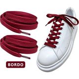 Yefer Store YeferStore 120 cm Yassı Spor Ayakkabı Bağcığı, Sneakers Bağcık, Yassı Ayakkabı Bağcığı 1 Çift - Bordo