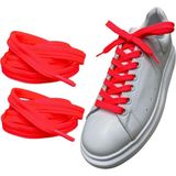 Yefer Store YeferStore 120 cm Yassı Spor Ayakkabı Bağcığı, Sneakers Bağcık, Yassı Ayakkabı Bağcığı 1 Çift - Fuşya