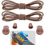 Yefer Store YeferStore Akıllı Bağcık, Pratik Lastikli Ayakkabı Bağcığı, Spor, Çocuk, Klasik ve Bot Bağcığı, 1 Çift - Kahve