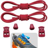 Yefer Store YeferStore Akıllı Bağcık, Pratik Lastikli Ayakkabı Bağcığı, Spor, Çocuk, Klasik ve Bot Bağcığı, 1 Çift - Kırmızı