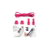 YeferStore Akıllı Kilitli Bağcık, Pratik Lastikli Ayakkabı Bağcığı, Spor, Çocuk, Klasik Ve Bot Bağcığı (Düz, Pembe)