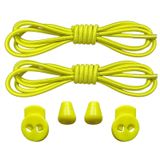 YeferStore Akıllı Kilitli Bağcık, Pratik Lastikli Ayakkabı Bağcığı, Spor, Çocuk, Klasik Ve Bot Bağcığı (Düz, Sarı)