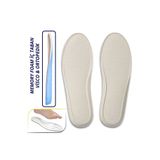 YeferStore Memory Foam Hafızlı Ayakkabı Tabanı, Visco Konfor Rahat Spor Tabanlık, 1 Çift, Gri