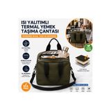 YeferStore Termal Yemek Taşıma Çantası Isı Yalıtımlı Sıcak Soğuk Koruyucu Beslenme Çantası