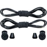 YeferStore Yefer Store Akıllı Bağcık, Pratik Lastikli Ayakkabı Bağcığı, Spor, Çocuk, Klasik ve Bot Bağcığı, 1 Çift - Siyah