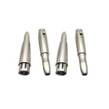 YEGAFE XLR Dişi - 1/4 "Dişi Adaptör, 6.35mm - 3 Pin XLR Soket Ses Konektörü Dişi, XLR - Çeyrek inç Dişi TRS/TS Dönüştürücü Mikrofon DJ Adaptörü (4 Paket)
