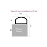 Yegal Metal Mutfak Tezgah Önü ve Su Tutucu Bariyer Alüminyum Profili (Nikel Yüzey Görünüm) - 150 cm