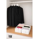 Yegge 2 Adet Çekmece ve Dolap Içi Düzenleyici, Raf Düzenleyici, 40X18X10 Çorap ve Çamaşır Organizer - Beyaz
