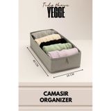 YEGGE 2 ADET Çekmece ve Dolap içi Düzenleyici, Raf Düzenleyici, 40x18x10 Çorap ve Çamaşır Organizer