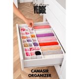 YEGGE 31 Gözlü Çekmece Düzenleyici Petek Ve Cepli Organizer, Çamaşır ve Çorap Düzenleyici Organizer