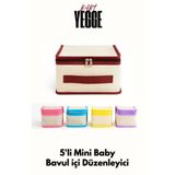 YEGGE 5'li Çocuk Odası Baby Valiz Düzenleyici Bavul İçi Organizer Set Unisex Çanta Düzenleyici