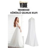 Yegge Elegans Gelinlik Kılıfı, Körüklü Gelinlik Koruma Ve Taşıma Çantası Gelinlik Abiye Gamboç Elbise Hurç