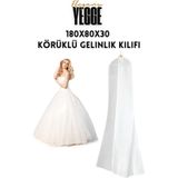 Yegge Elegans Gelinlik Kılıfı, Körüklü Gelinlik Koruma Ve Taşıma Çantası Gelinlik Abiye Kılıfı Kalın Kılıf