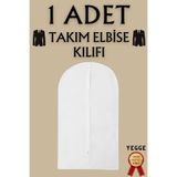 YEGGE Takım Elbise Kılıfı, Kıyafet, Elbise Koruma Taşıma Kılıfı, Beyaz Gamboç , Elbise Hurcu
