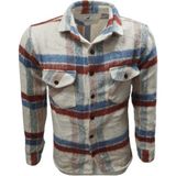 Yegua Y00806 Erkek Ekose Kareli Peluş Gömlek - Y00806 - Mavi - ST00806-MAVI-XXL - 2XL