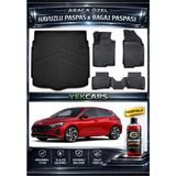Yek Cars Hyundai I20 Jump/style 2026 Model 3D Kokusuz Havuzlu Paspas Takımı ve 3D Bagaj Havuzu - Siyah
