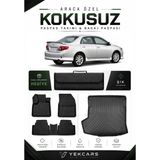 Yek Cars Toyota Corolla 2013 Model Aracınıza Özel 4d Karbonlu Kauçuk Paspas Takımı ve Bagaj Havuzu - Siyah