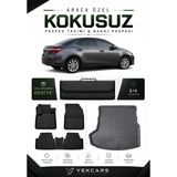 Yek Cars Toyota Corolla 2016 Model Aracınıza Özel 4d Karbonlu Kauçuk Paspas Takımı ve Bagaj Havuzu - Siyah