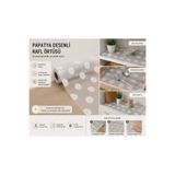 yek home tekstil evinizin her yerinde 1-3-5-10 Metre X 45 Cm Papatya Tasarımlı Kaymaz Raf Astarı Rulosu Buz Dolabı Papatya Desenli Şeffaf Dolap Içi, Çekmece Raf Örtüsü Kaydırmaz