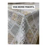 yek home tekstil evinizin her yerinde Silinebilir PVC kareli desen masa örtüsü