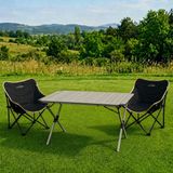 Yek Outdoor Campout Alüminyum Xxl Büyük Masa + 2 Campout Fırat Sandalye Set