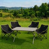 Yek Outdoor Campout Alüminyum Xxl Büyük Masa + 4 Campout Fırat Sandalye Set