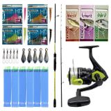 Yek Outdoor Hazır Tekne Oltası Seti Okuma Orata Squid Spin 180Cm 100-200Gr 2 Parça Tekne Kamışı&Okuma Fin Chaser X Fnx-40Ng 1Bb Olta Makinesi