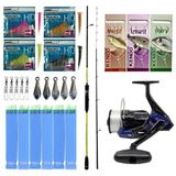 Yek Outdoor Hazır Tekne Oltası Seti Okuma Orata Squid Spin 180cm 100-200gr 2 Parça Tekne Kamışı&Okuma Fin Chaser X FNX-6