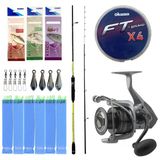 Yek Outdoor Hazır Tekne Oltası Seti Okuma Orata Squid Spin 180Cm 100-200Gr 2 Parça Tekne Kamışı&Okuma Tomcat 8000 6+1Bb Olta Makinesi
