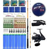 Yek Outdoor Hazır Tekne Oltası Seti Okuma Squider 210H 213CM Olta Kamışı&okuma Wave Power WP-4000A1 Olta Makinesi - Standart - Renkli