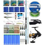 Yek Outdoor Hazır Tekne Oltası Seti Shimano Kamış Alivio Boat Quiver 2,10M 50-150G 2Pc&Shimano Makina Fx 4000 Fc