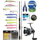 Yek Outdoor Levrek & Çipura Spin Olta Seti Okuma Wave Power 2.44 cm 15-40 gr 2 Parça Spin Kamışı&okuma Safyre SF-4000A Olta Makinesi - Standart - Renkli