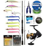 Yek Outdoor Levrek & Çipura Spin Olta Seti Okuma Wave Power 2,74 cm 7-30 gr Spin Kamışı&shimano Makina Fx 4000 Fc - Standart - Renkli