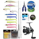 Yek Outdoor Levrek & Çipura Spin Olta Seti Okuma Wave Up Spin 259Cm 10-35Gr Olta Kamışı&Okuma Safyre Sf-4000A Olta Makinesi