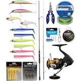 Yek Outdoor Levrek & Çipura Spin Olta Seti Okuma Wave Up Spin 259CM 10-35GR Olta Kamışı&shimano Makina Fx 4000 Fc - Standart - Renkli