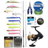 Yek Outdoor Levrek & Çipura Spin Olta Seti Okuma Wave Up Spin 259Cm 10-35Gr Olta Kamışı&Shimano Makina Fx 4000 Fc