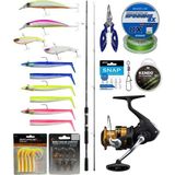 Yek Outdoor Levrek & Çipura Spin Olta Seti Shimano Kamış Fx Xt Spinning Moderate Fast 2,10M 14-40G 2pc&shimano Makina Fx 4000 Fc - Standart - Renkli