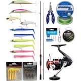 Yek Outdoor Levrek & Çipura Spin Olta Seti Shimano Kamış Sienna Spinning Eva 2,69M 10-35G 2pc&shimano Sienna 4000 Fg Spin Makinesi - Standart - Renkli