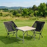 Yek Outdoor Mdf Katlanır Masa Küçük + 2 Pratik Sandalye Set